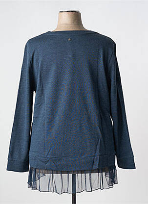 Top tissage jersey manches longues bleu SHEEGO femme