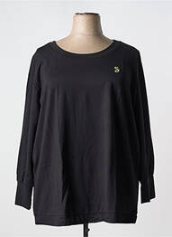 Top tissage jersey manches longues noir SHEEGO femme