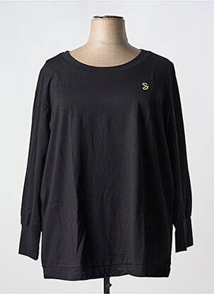 Top tissage jersey manches longues noir SHEEGO femme