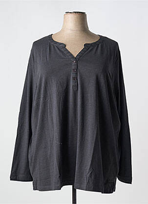 Top manches longues manches longues gris SHEEGO femme