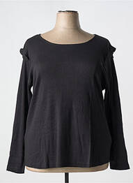 T-shirt manches longues manches longues noir SHEEGO femme
