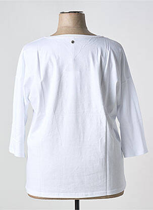 Top stretch manches 3/4 blanc SHEEGO femme