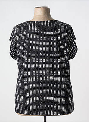 Top imprimé fantaisie manches courtes noir SHEEGO femme