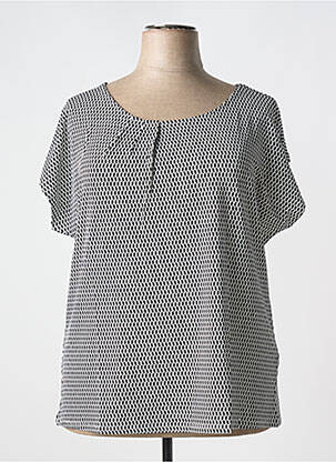T-shirt coupe droite manches courtes blanc SHEEGO femme