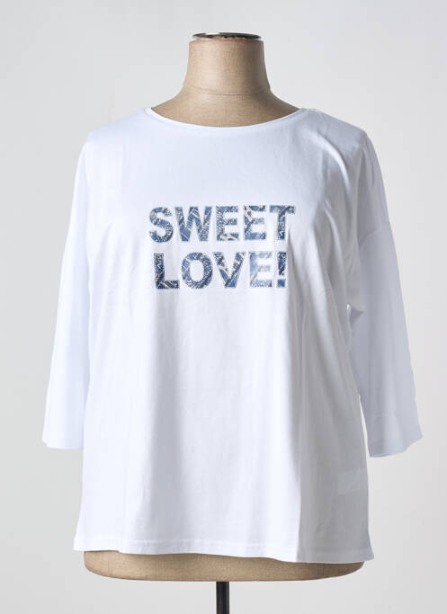 Top blanc SHEEGO pour femme