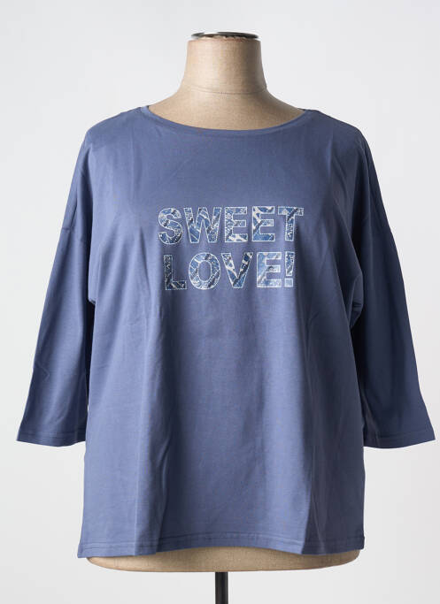 Top bleu SHEEGO pour femme