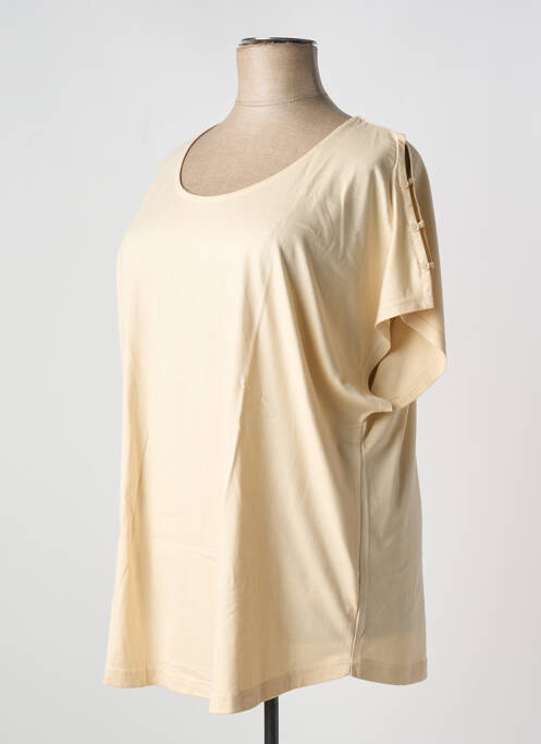 T-shirt beige SHEEGO pour femme