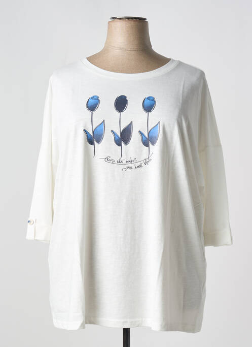 T-shirt blanc SHEEGO pour femme