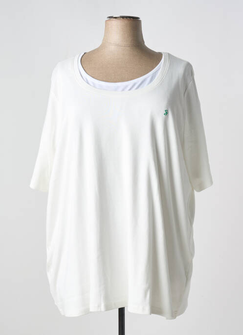 T-shirt blanc SHEEGO pour femme