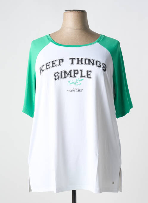 T-shirt vert SHEEGO pour femme