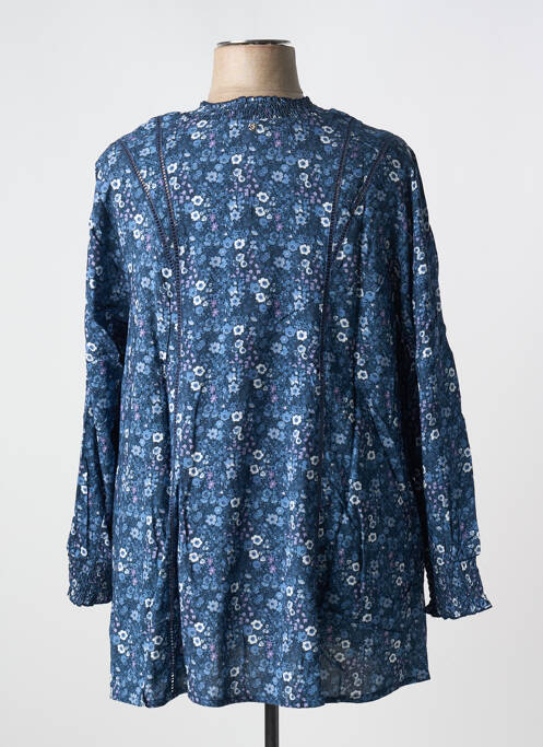 Tunique manches longues bleu SHEEGO pour femme