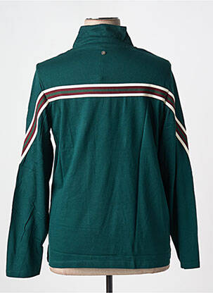 Pull coupe droite manches longues vert SHEEGO femme
