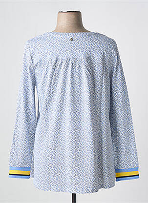 Blouse imprimé fantaisie manches longues bleu SHEEGO femme