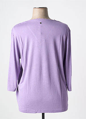 T-shirt manches 3/4 manches 3/4 violet SHEEGO femme