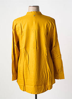 Tunique manches longues tissage crêpe jaune SHEEGO femme