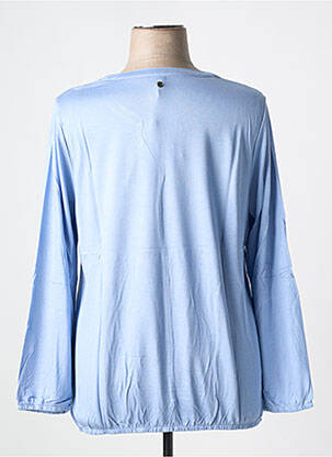 Blouse manches longues manches longues bleu SHEEGO femme