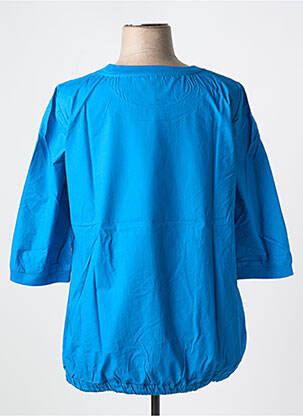 Tunique manches longues col rond bleu SHEEGO femme