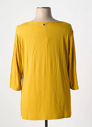 T-shirt manches 3/4 manches 3/4 jaune SHEEGO femme