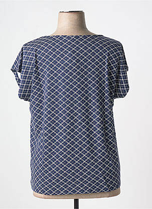 Top imprimé fantaisie manches courtes bleu SHEEGO femme