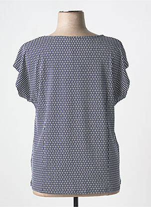 T-shirt imprimé fantaisie manches courtes bleu SHEEGO femme