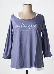T-shirt bleu SHEEGO pour femme seconde vue