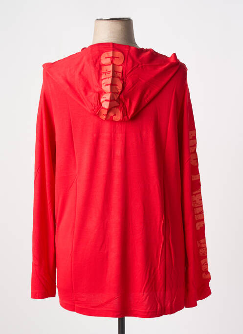 Sweat-shirt à capuche rouge SHEEGO pour femme