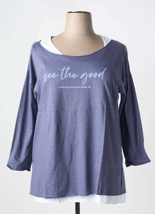 T-shirt bleu SHEEGO pour femme