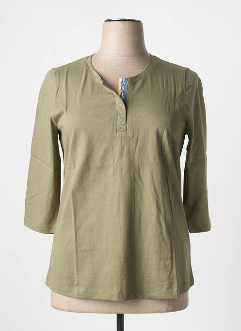 T-shirt vert SHEEGO pour femme