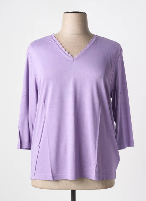 T-shirt violet SHEEGO pour femme
