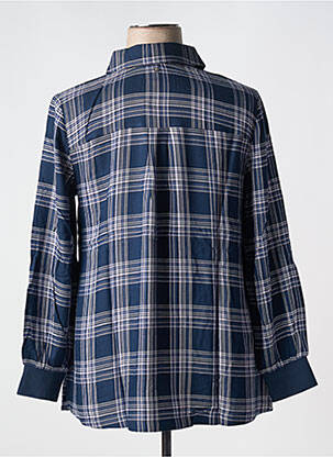 Blouse manches longues manches longues bleu SHEEGO femme