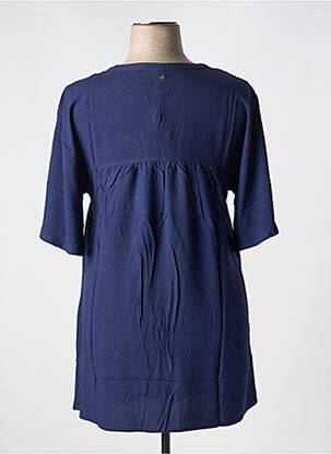 Tunique manches courtes col v bleu SHEEGO femme