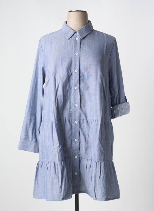 Robe mi-longue bleu SHEEGO pour femme