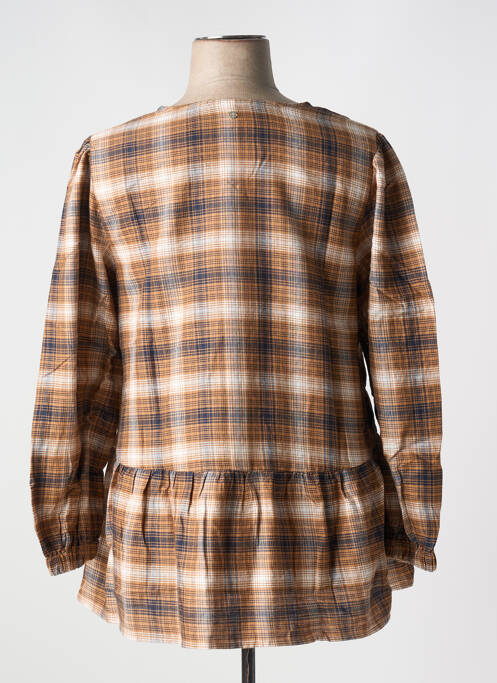 Tunique manches longues marron SHEEGO pour femme