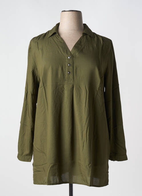 Tunique manches longues vert SHEEGO pour femme