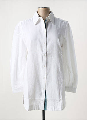 Tunique manches longues col chemisier blanc SHEEGO femme