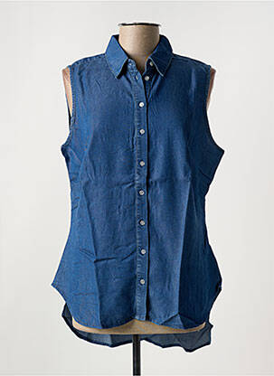 Tunique sans manche coupe cintrée bleu SHEEGO femme