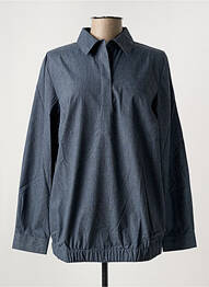 Blouse poignets boutonnés avec fente manches longues gris SHEEGO femme