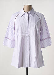 Tunique manches longues violet SHEEGO pour femme seconde vue