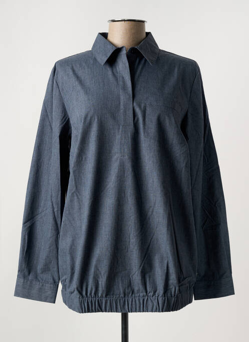 Blouse poignets boutonnés avec fente manches longues gris SHEEGO femme