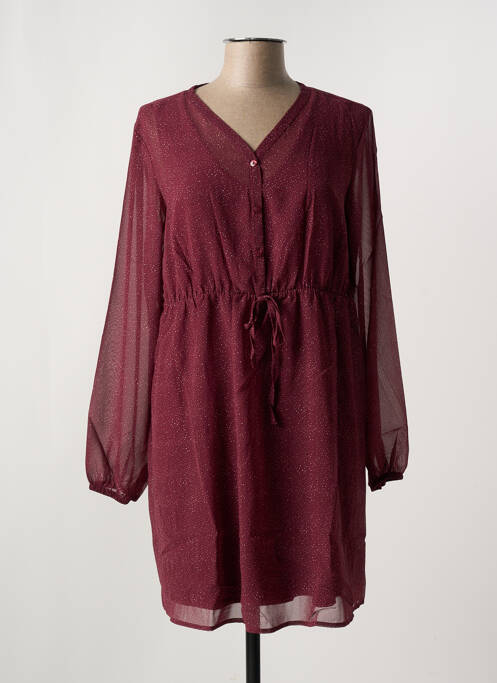 Robe courte rouge SHEEGO pour femme