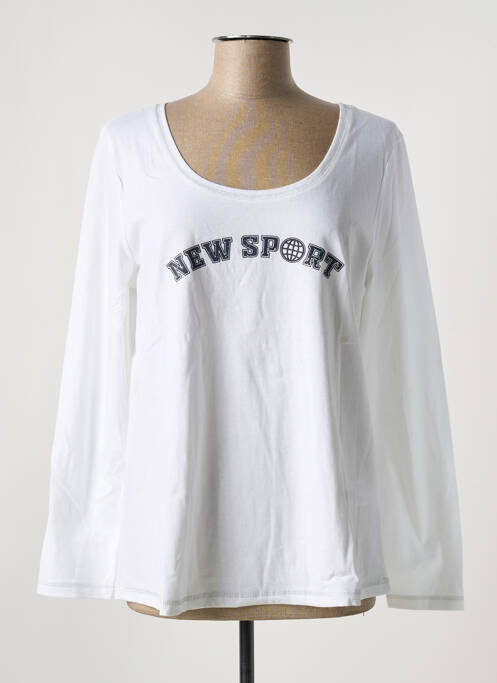 Top blanc SHEEGO pour femme