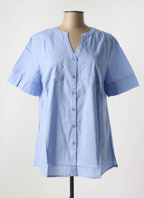 Tunique manches courtes bleu SHEEGO pour femme