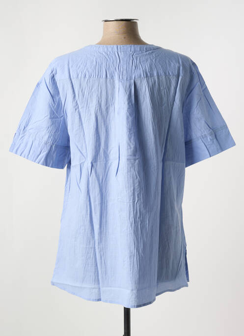 Tunique manches courtes bleu SHEEGO pour femme