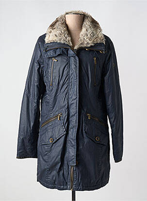 Parka manches longues sans capuche bleu RESET femme