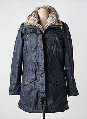 Parka manches longues sans capuche bleu RESET femme