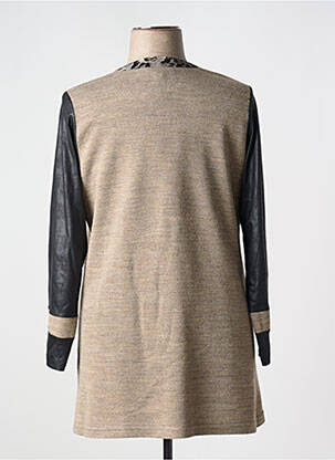 Gilet manches longues coupe cintrée marron MERI & ESCA femme