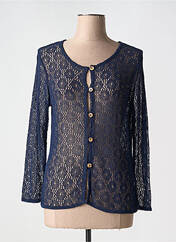 Gilet manches longues bleu LA BALADE D'URSULE pour femme seconde vue