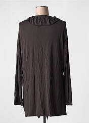 Gilet manches longues marron FRANK WALDER pour femme seconde vue