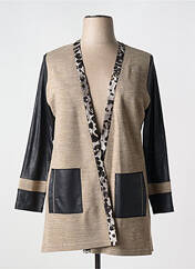 Gilet manches longues marron MERI & ESCA pour femme seconde vue