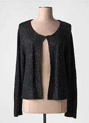 Gilet manches longues noir MARBLE pour femme seconde vue